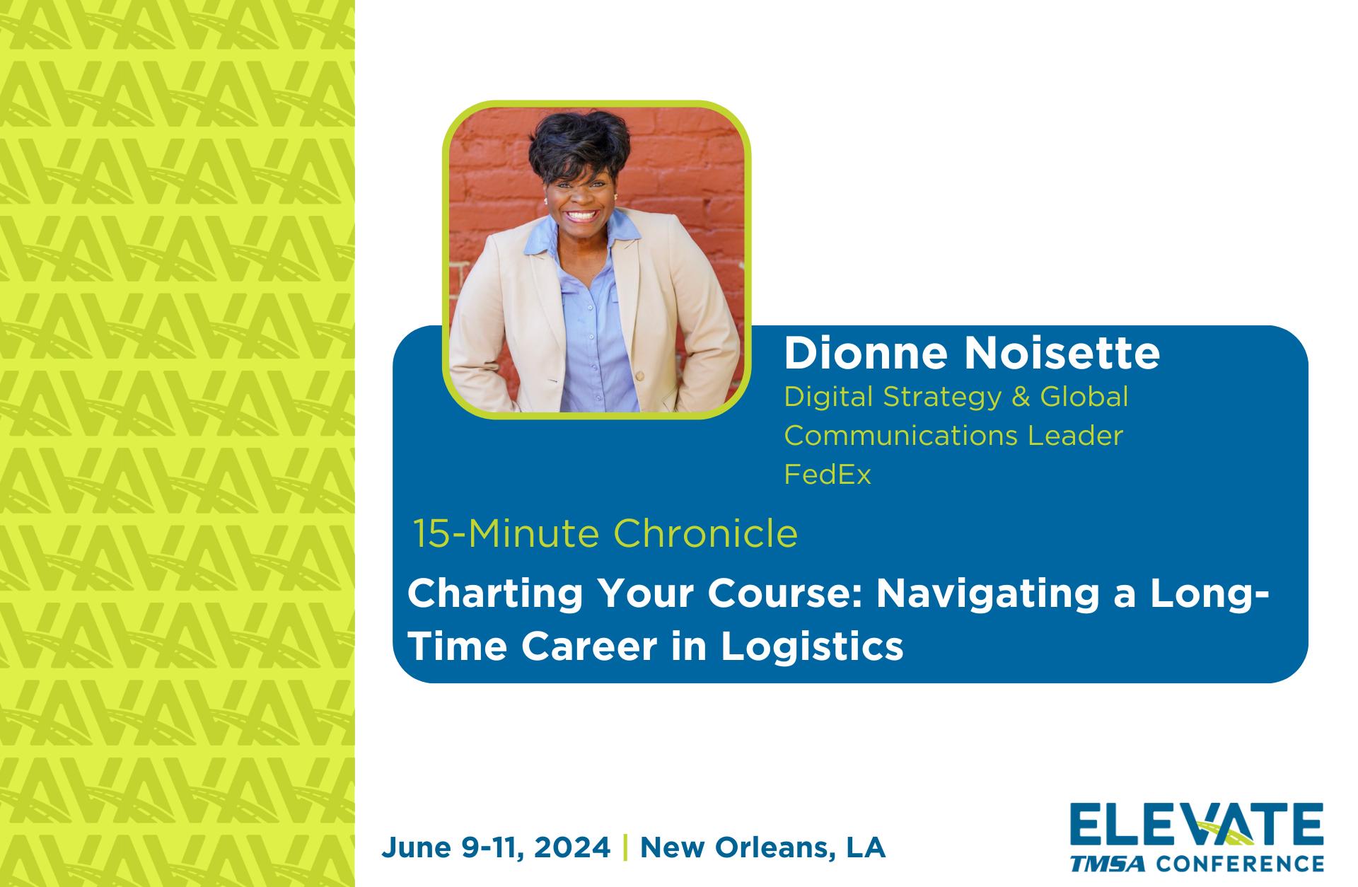 2024 TMSA ELEVATE Presentation: Death of the Linear Career Path with by Dionne Noisette at FedEx