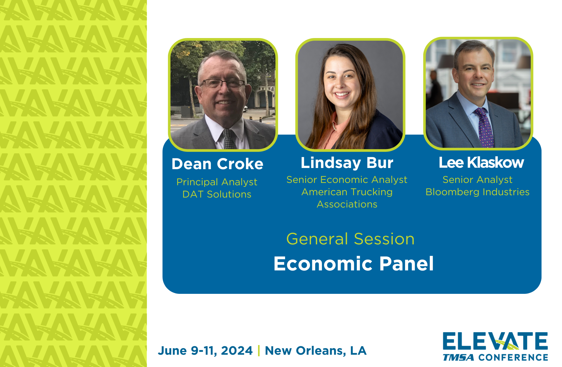 2024 TMSA ELEVATE Presentation: Economic Panel by Lindsay Bur, Lee Klaskow, and Dean Croke