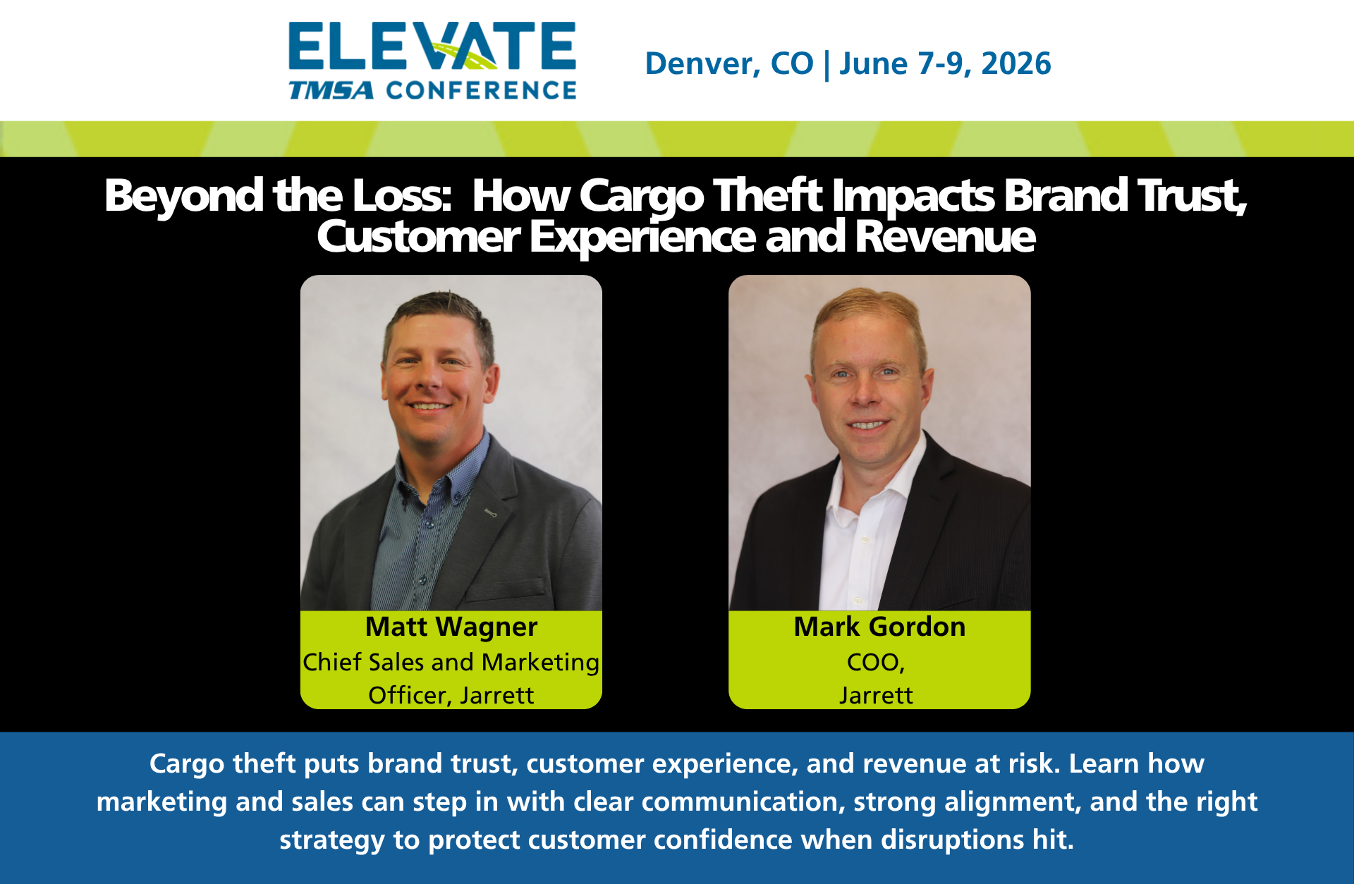 2026 ELEVATE: Beyond the Loss: How Cargo Theft Impacts Brand Trust, Customer Experience and Revenue
