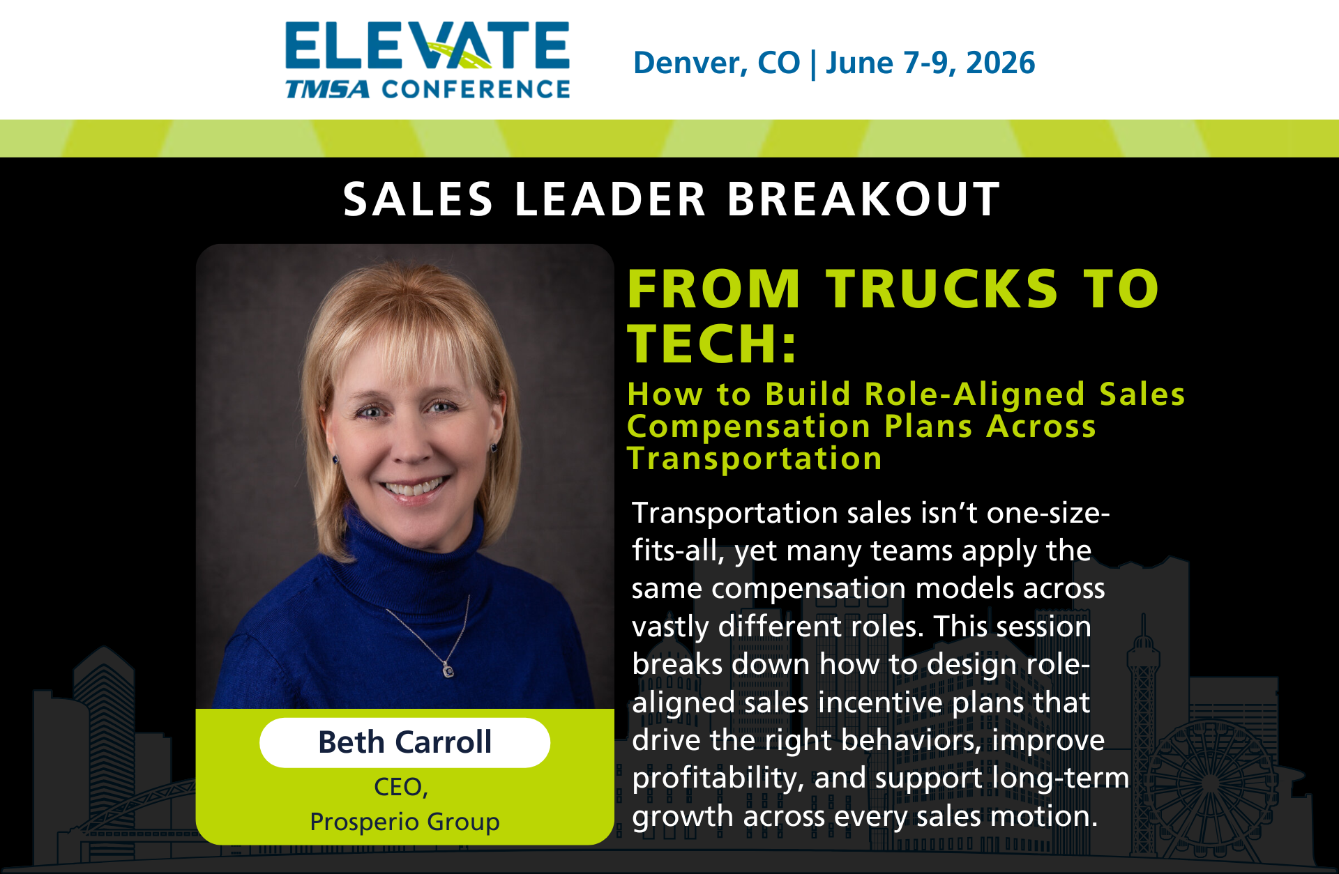2026 ELEVATE: From Trucks to Tech: How to Build Role-Aligned Sales Compensation Plans Across Transportation