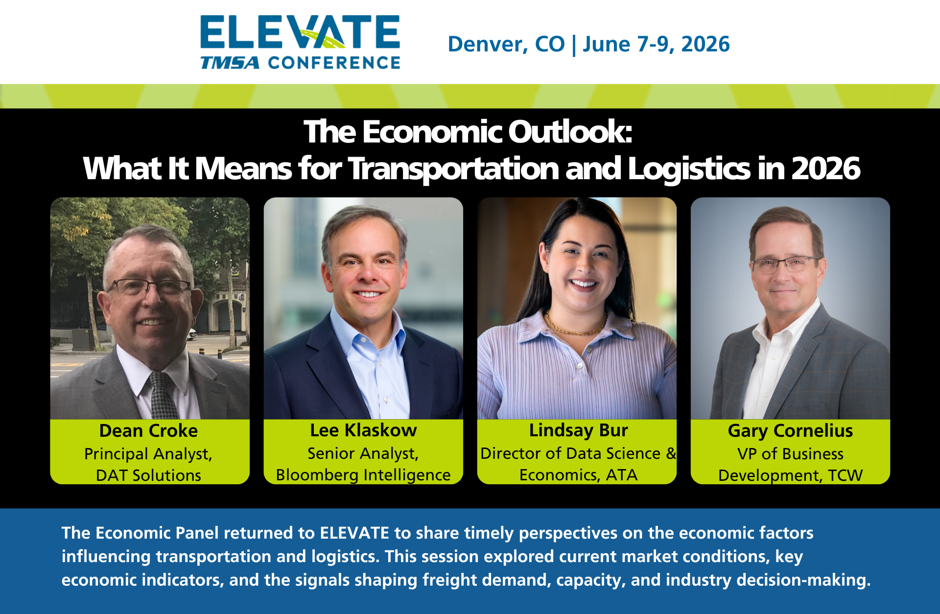 2026 ELEVATE: The Economic Outlook for Transportation & Logistics
