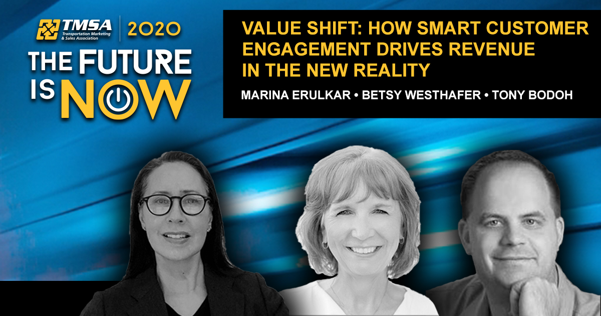 TMSA 2020 Virtual Conference Presentation - Value Shift: How Smart Customer Engagement Drives Revenue in the New Reality